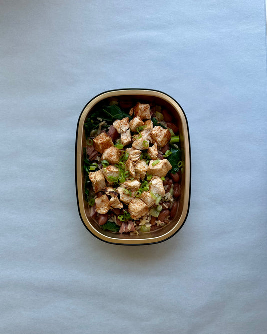 Cajun Grilled Chicken - Red Beans and Rice - Bone Broth